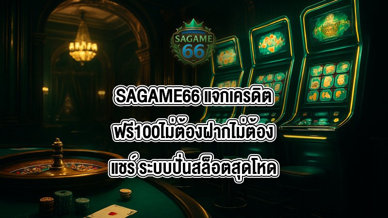 SAGAME66 แจกเครดิตฟรี100ไม่ต้องฝากไม่ต้องแชร์